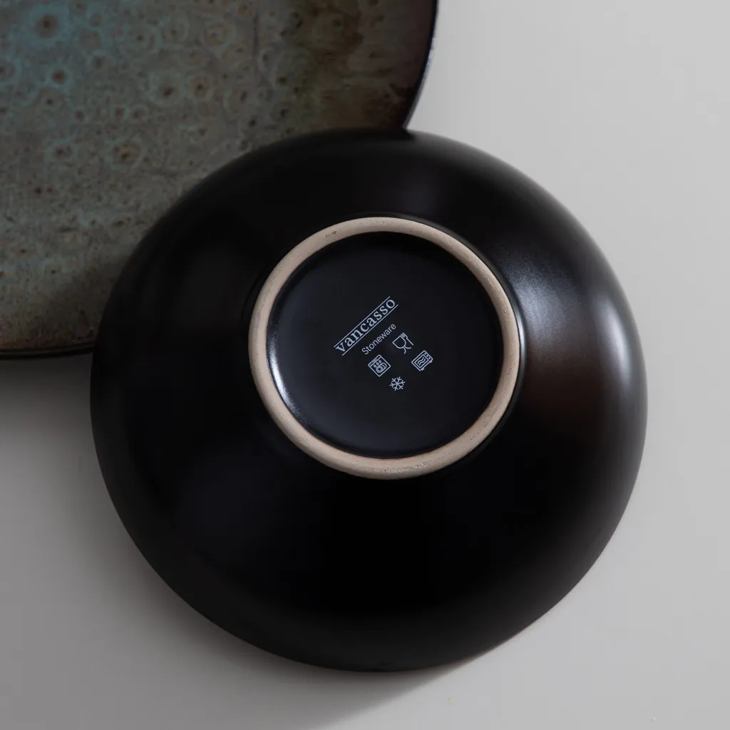 Tafelservice Steinzeug, Vancasso 16-St BUBBLE Kombiservice, Geschirrset Mit Müslischalen, Kaffeetassen, Dessertteller Und Speiseteller Für 4 Personen, Vintage 4 Tafelservice Steinzeug, Vancasso 16-St BUBBLE Kombiservice, Geschirrset Mit Müslischalen, Kaffeetassen, Dessertteller Und Speiseteller Für 4 Personen, Vintage – Bild 4