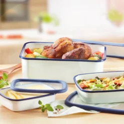 HoneyWare | Classic Line - Frischhaltedose Aus Emaille, Größe XL-hoch, 2,8 Liter 5 HoneyWare | Classic Line - Frischhaltedose Aus Emaille, Größe XL-hoch, 2,8 Liter -Küchenzubehör 64e84735db64a9f8aa7bb5da47921551