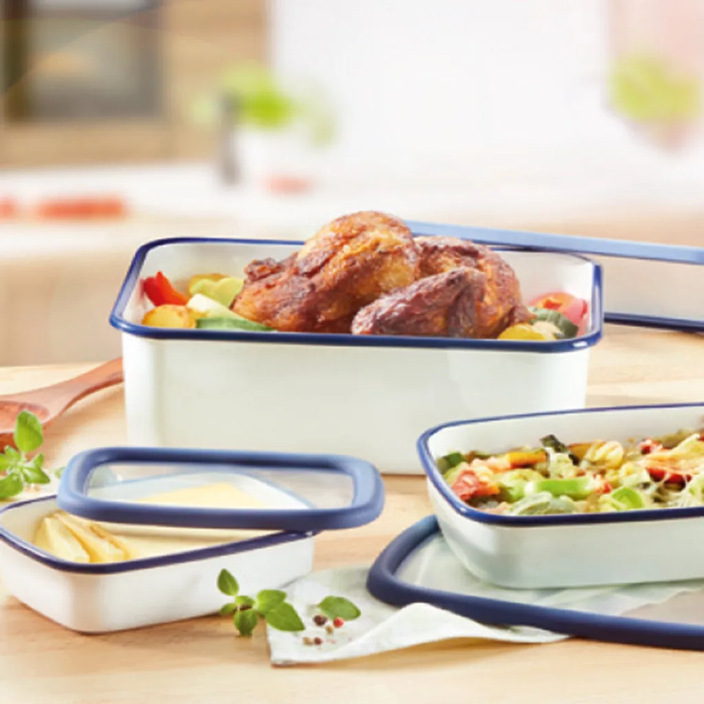 HoneyWare | Classic Line - Frischhaltedose Aus Emaille, Größe XL-hoch, 2,8 Liter 3 HoneyWare | Classic Line - Frischhaltedose Aus Emaille, Größe XL-hoch, 2,8 Liter – Bild 3