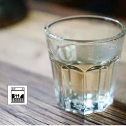 4 X Bruchfeste Gläser Becher Langlebige Wassergläser Aus Stabilem Kunststoff Saft Whisky Glas Partybecher Whiskybecher Trinkbecher In Echter Glasoptik Stapelbar -Küchenzubehör 6590d7ac1428dea676746c1bdaf29aae