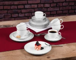 Seltmann Weiden Black Line 36 Tlg. Tafelservice Weiß Schwarz Modern Porzellan -Küchenzubehör 6b8a4313e0a2387d2c516daf926a56ba 1