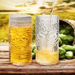 Tiki Gläser Set 6-Teilig Hoch Aus Glas 450ml (max. 500ml) Cocktailgläser Biergläser -Küchenzubehör 6cae09029ee98dc9f161ae61fd7412b9
