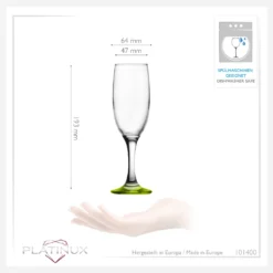 Sektgläser Bunt Aus Glas 150ml (max.190ml) Set 6-Teilig Champagnergläser Prosecco Gläser -Küchenzubehör 6e4b0a9fb0fb88fdcd936d155d5561e9