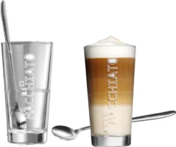 Flirt By R & B Latte-Macchiato-Glas "Lena" Spülmaschinenfest Mit Löffel 2 Stück -Küchenzubehör 6ecbaa2935166e666adcbb2dc461e1f7