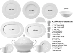 Kütahya Porselen 83 Teilig Acelya Tafelservice Porzellan Essservice 12 Personen 22 Kütahya Porselen 83 Teilig Acelya Tafelservice Porzellan Essservice 12 Personen -Küchenzubehör 6f4e7cf5e32b5a14fc107cbb8cb28f1f
