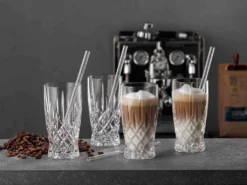 Nachtmann Latte Macchiato Set/4 + 4 Glastrinkhalme 7604/8tlg. Noblesse 104671 11 Nachtmann Latte Macchiato Set/4 + 4 Glastrinkhalme 7604/8tlg. Noblesse 104671 -Küchenzubehör 6f5f80ce636ecb5d386363d0538382c2