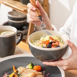 Tafelservice, Vancasso SEESAMI 16-teiliges Kombiservice Aus Steinzeug, Geschirrset Im Modernen Aussehen Für 4 Personen -Küchenzubehör 6fff9c53934baf1030946c120a80c230