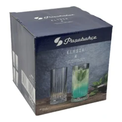 Pasabahce ELYSIA 520125 Wassergläser Lang 280ml 4er Set -Küchenzubehör 70932d22dea9c88a99dbcf0f46765b5f