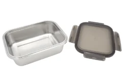 2 Stück Steuber Edelstahl Frischhaltedose 650 Ml, Luftdichter Klickdeckel, Backofengeeignet -Küchenzubehör 7099c186042c51271ed9125d3faf5d41