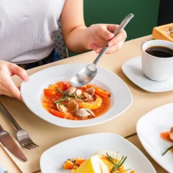 MALACASA, Serie Elisa, 60 Tlg. Porzellan Tafelservice Geschirrset Mit 12 Kaffeetassen, 12 Untertassen, 12 Dessertteller, 12 Suppenteller, 12 Essteller 11 MALACASA, Serie Elisa, 60 Tlg. Porzellan Tafelservice Geschirrset Mit 12 Kaffeetassen, 12 Untertassen, 12 Dessertteller, 12 Suppenteller, 12 Essteller -Küchenzubehör 7220e229a802a7de9d670b602113b5a2