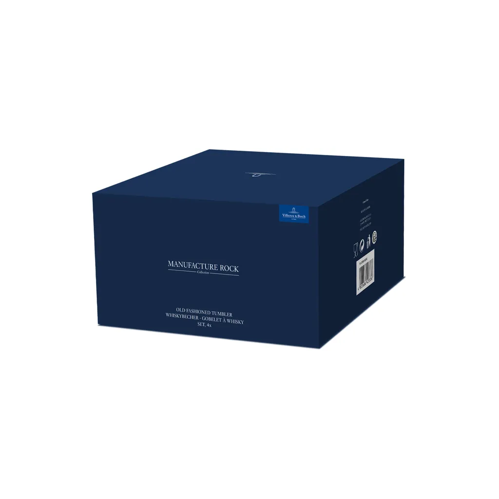 Villeroy & Boch Manufacture Rock Whiskybecher Glas Set 4-tlg. 250 Ml 6 Villeroy & Boch Manufacture Rock Whiskybecher Glas Set 4-tlg. 250 Ml – Bild 6