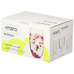 KROSNO Blended Hohe Wassergläser, 6er-Set, 510 Ml -Küchenzubehör 727315a5cd35790d5c980db9cb6829bd