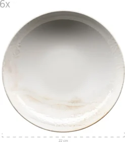 Mäser 931949 Tafelservice Ossia Für 6 Personen, Steinzeug, Weiß/beige (1 Set, 18-teilig) -Küchenzubehör 72cd6a89f2d150631bd6e5f911227553