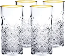 Pasabahce Timeless Golden Touch 4tlg Trinkglas Glas Tumbler 450ml 52800 20 Pasabahce Timeless Golden Touch 4tlg Trinkglas Glas Tumbler 450ml 52800 -Küchenzubehör 732cbffc5ef09d0222540c4c49daff64