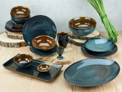 CreaTable 22861 Kombiservice Mallorca Für 4 Personen, Steinzeug, Mehrfarbig (1 Set, 16-teilig) -Küchenzubehör 741c01f2a98a967d202a2334b4e192bb