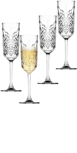 Pasabahce 440356 Timeless Sektglas, Sektkelch, 175ml, Glas, Transparent, 4 Stück -Küchenzubehör 74644a9b22442ab6c2a79a2cd44749fc