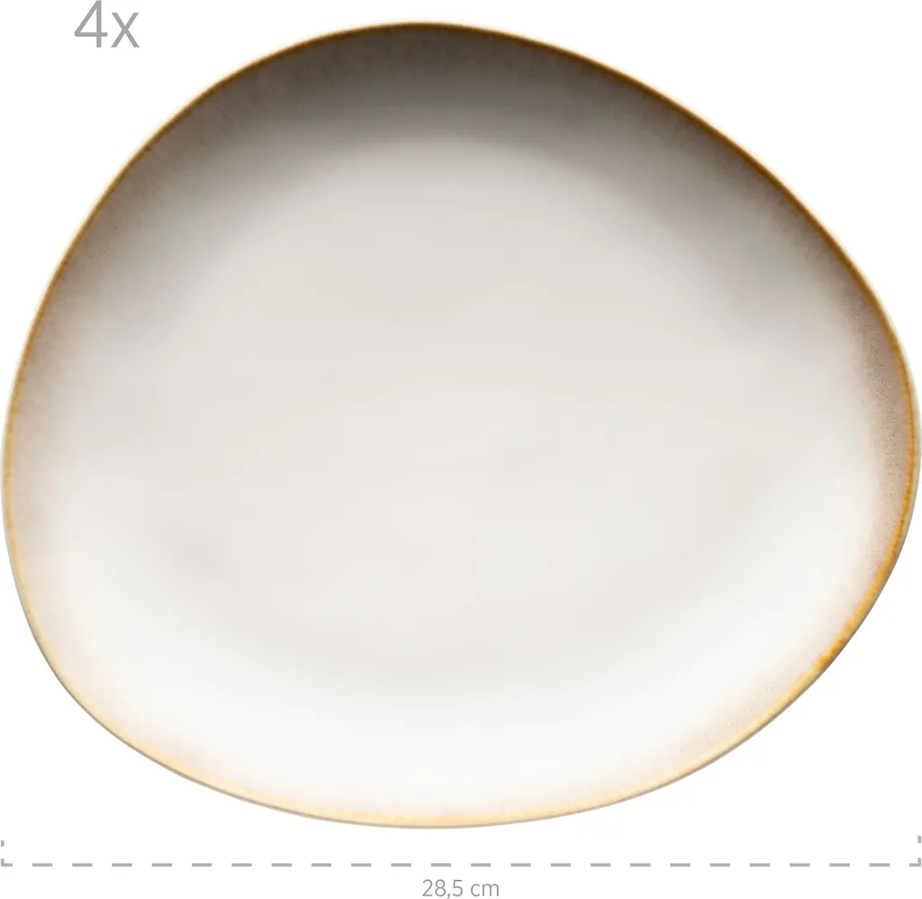 Mäser 931991 Kombiservice La Sinfonia Für 4 Personen, Steinzeug, Beige/creme-weiß (1 Set, 16-teilig) 5 Mäser 931991 Kombiservice La Sinfonia Für 4 Personen, Steinzeug, Beige/creme-weiß (1 Set, 16-teilig) – Bild 5