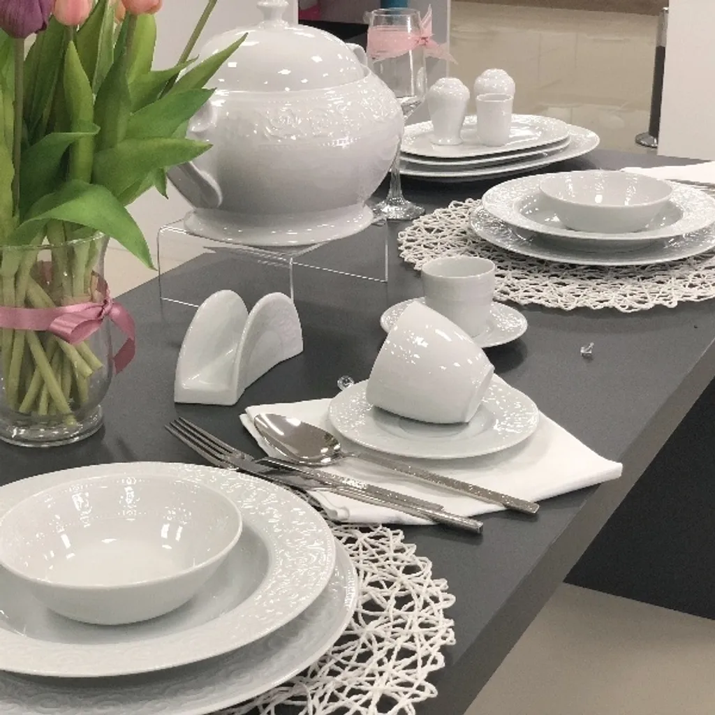 Kütahya Porselen 83 Teilig Acelya Tafelservice Porzellan Essservice 12 Personen 2 Kütahya Porselen 83 Teilig Acelya Tafelservice Porzellan Essservice 12 Personen – Bild 2