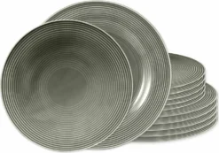 Seltmann Weiden Tafelservice Beat Grau Relief Modern -Küchenzubehör 77ad538ad43aa0670d9c3d861b7ed5ca