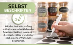 PORADA 12 Stapelbare Gewürzgläser Set 150ml Glasbehälter Mit Deckel Aufbewahrung Küche Gewürzdosen Vorratsdosen Glas Mit Deckel Aufbewahrungsgläser Küchenorganisation Aufbewahrung… 19 PORADA 12 Stapelbare Gewürzgläser Set 150ml Glasbehälter Mit Deckel Aufbewahrung Küche Gewürzdosen Vorratsdosen Glas Mit Deckel Aufbewahrungsgläser Küchenorganisation Aufbewahrung… -Küchenzubehör 7842511bf94883786130b5a0c21f71b3