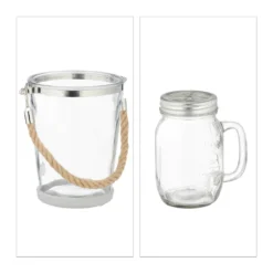 Relaxdays 4 Trinkgläser Mit Deckel Und Zubehör 18 Relaxdays 4 Trinkgläser Mit Deckel Und Zubehör -Küchenzubehör 787248d1901dc05f05ce5720a19e1de1