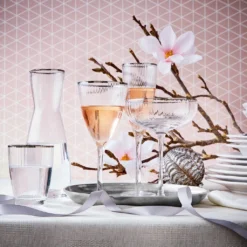 BUTLERS GOLDEN TWENTIES 4x Gläser Mit Goldrand Und Rillen 300ml -Küchenzubehör 79a03ec3e3da84ea0228e72602716894