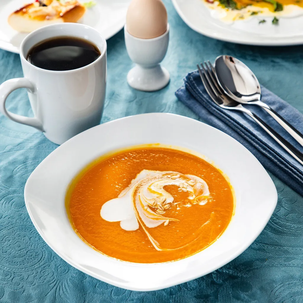 MALACASA, Serie Elisa, 40 Teilig Set Porzellan Tafelservice Kombiservice Geschirrset Mit Dessertteller, Speiseteller, Müslischalen, Eierbecher, Becher Für 8 Personen 4 MALACASA, Serie Elisa, 40 Teilig Set Porzellan Tafelservice Kombiservice Geschirrset Mit Dessertteller, Speiseteller, Müslischalen, Eierbecher, Becher Für 8 Personen – Bild 4