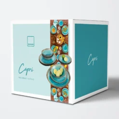 Sänger SÄNGER Steingut Geschirrset Capri, Tafelservice 12 Teilig Für 4 Personen -Küchenzubehör 7d5c05d6970dbf881652e5effbacfc44