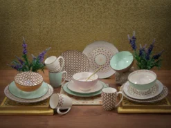 CreaTable 20310 Kombiservice Mandala Für 4 Personen, Steinzeug, Mehrfarbig (1 Set, 16-teilig) -Küchenzubehör 7df49ca16ba4ca96b405e5cc6bcaf5a6