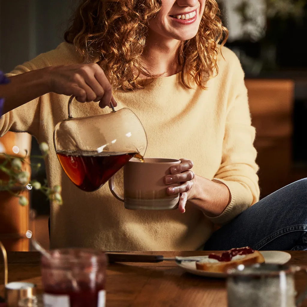 Tchibo Glaskaraffe, Borosilikatglas, Deckel, Hitzebeständig, 600ml 6 Tchibo Glaskaraffe, Borosilikatglas, Deckel, Hitzebeständig, 600ml – Bild 6