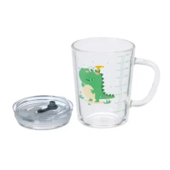 Relaxdays 2er Set Kindergläser Mit Dinomotiv -Küchenzubehör 86e509e2b712aab3c8cff9d8f68e3821