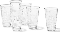 LEONARDO 012684 Optic Longdrinkbecher, Glas, 300 Ml, Ø 8 X 13 Cm, Klar (6 Stück) -Küchenzubehör 8738dbabd36ebaefb1dec6f2d4b8e15b