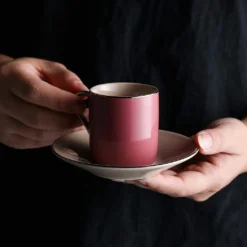 Artvigor, Porzellan Kaffeeservice, Bunt 12 Teilig Kaffee Set, Mit 6 Espressotassen 80 Ml, 6 Untertassen, Mehrfarbig -Küchenzubehör 883e2b8a8f70c950a4834f4c43a741c7