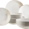 Mäser 931949 Tafelservice Ossia Für 6 Personen, Steinzeug, Weiß/beige (1 Set, 18-teilig)