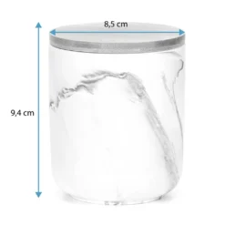 Vorratsdose Keramik Marmor Optik Behälter Aufbewahrung 8,5 X 8,5 X 9,5 Cm Taupe -Küchenzubehör 88a6561f328a0b3f0a3b2d0fb17c1dd0