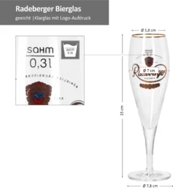 Van Well 6x Radeberger Pilsener Biergläser 0,3L Geeicht Pilstulpe Bierpokal Beer -Küchenzubehör 8a1a3e679e3de3cd8d28230f4f3162cb
