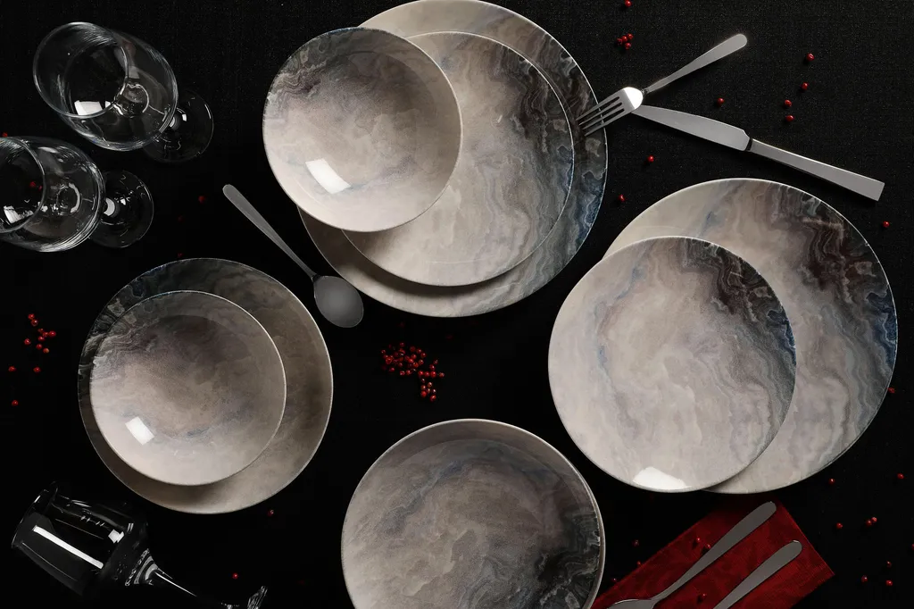 Hermia Concept, Erika,(24 Stücke), Abendessen , Mehrfarbig, 100% Porzellan 3 Hermia Concept, Erika,(24 Stücke), Abendessen , Mehrfarbig, 100% Porzellan – Bild 3