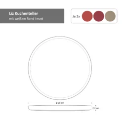 Liz 18tlg Frühstücksset Für 6 Steingut Sand Rot Terracotta Schale Teller Becher 9 Liz 18tlg Frühstücksset Für 6 Steingut Sand Rot Terracotta Schale Teller Becher -Küchenzubehör 8b698c40599b5c1e562210e401bb1826