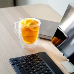 Wessper Doppelwandig Kaffeegläser Mit Henkel, 6 Stück X 350 Ml, Großes Hitzebeständiges Doppelwandglas, Thermogläser, Kaffeegläser Temperaturbeständig Mokkatassen, Teegläser, Latte Machiatto Gläser -Küchenzubehör 8eae50403e1d9facbc0e83be9af20155