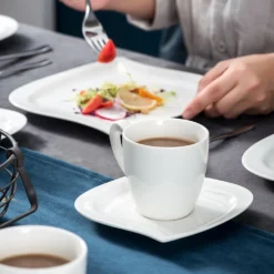 MALACASA, Serie Elvira, 36 Teilig Cremeweiß Porzellan Geschirrset Tafelservice Kaffeeservice Mit Tassen, Untertassen, Dessertteller Für 12 Person 10 MALACASA, Serie Elvira, 36 Teilig Cremeweiß Porzellan Geschirrset Tafelservice Kaffeeservice Mit Tassen, Untertassen, Dessertteller Für 12 Person -Küchenzubehör 8ef60b54be7af4821872ea1cd5239ea9