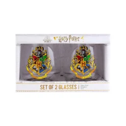 Paladone Harry Potter Gläser 2er Set Hogwarts Crest -Küchenzubehör 927f9aa0476dcd52e4597f2bdd9c77b6