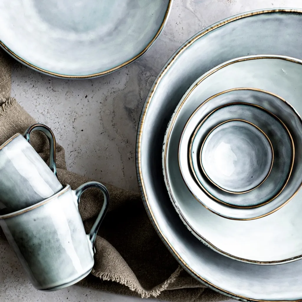 Dutch Rose Giftset 12 Delig Servies Blauw 4 Dutch Rose Giftset 12 Delig Servies Blauw – Bild 4