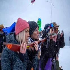 1 Schnapsglas In Ski Form Mit Bindung Und Umhängeband Der Absolute Hingucker -Küchenzubehör 931ef35e118c79ff1272ef3c313d2e85