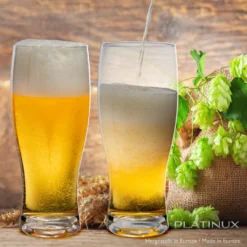 Biergläser 500ml (max. 640ml) Set 6-Teilig Bierseidel Weizengläser 0,5L Glas -Küchenzubehör 93fdcba63aa3d747f84a7607f64476fa