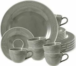 Seltmann Weiden Kaffeeservice Beat Grau Einfarbig/Relief Modern -Küchenzubehör 94d6f7aeb3788cb2c21edda9b76e90b2