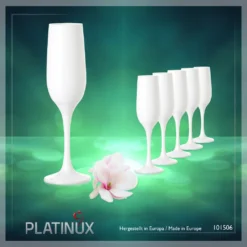 Weiße Sektgläser Set 6 Teilig Champagnergläser 160ml (max. 200ml) Aus Glas -Küchenzubehör 9621b81fbcd8035a654c8171df570f1d