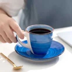 Kaffeeservice Steinzeug, Vancasso BONITA 12 Teiliges Kaffeeset, Cappuccino Tassenset Für 6 Personen, Tassen Und Untertassen -Küchenzubehör 96f0a81a7914592544ca1b170d2f038c