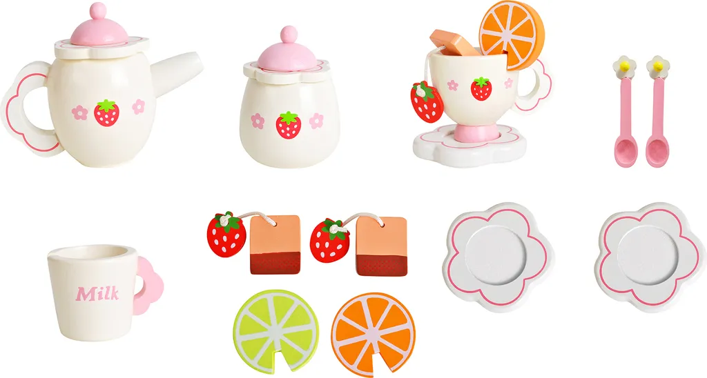 Kinder Teeservice Set Holz Zubehör Für Die Kinderküche, 16-tlg. Ab 3 Jahre Rollenspiele Für Mädchen Und Jungs 9418 6 Kinder Teeservice Set Holz Zubehör Für Die Kinderküche, 16-tlg. Ab 3 Jahre Rollenspiele Für Mädchen Und Jungs 9418 – Bild 6