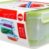 Emsa Frischhaltedose CLIP & CLOSE, 3er Set, 0,55/1,0/2,30 L, Farbe Grün