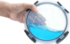 PIE LOCK Frischhaltedosen Set 24 Teilig - Frischhalte Dosen Glasdose Eckig Vorratsdosen - In Transparent Mit Grau Mikrowellengeeignete Frischhaltedose Essensbox Für Lebensmittel BPA-Frei -Küchenzubehör 9af1f4447878ade086d91b5e70b48d46